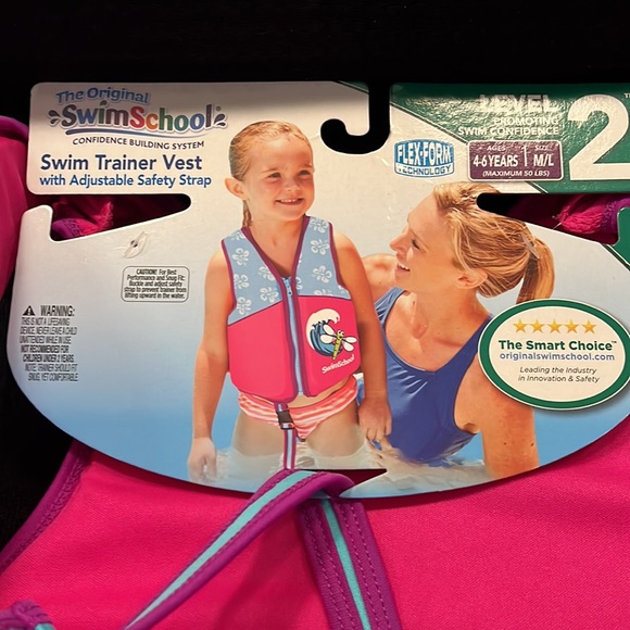 SwimSchool Swim Trainer Vest Level 2 Max 60 lbs - Picture 3 of 6